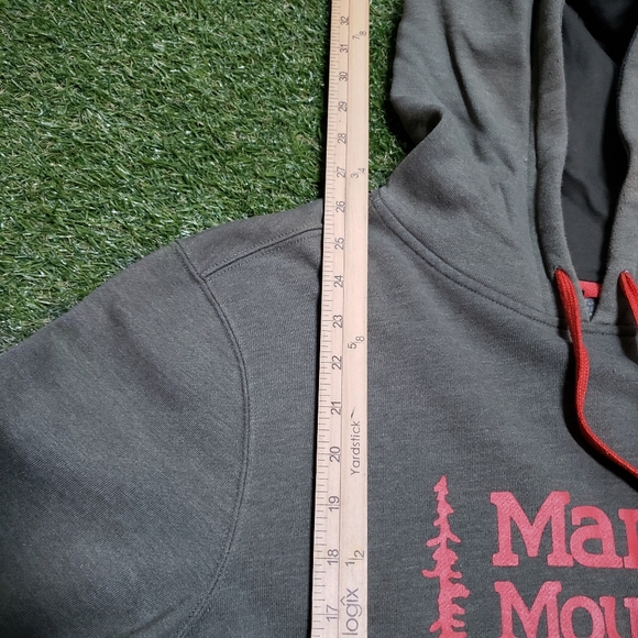Marmot Hoodie Mens Small Green Orange Pullover SweaterSweatshirt 74 Hoody H1 - Picture 5 of 7